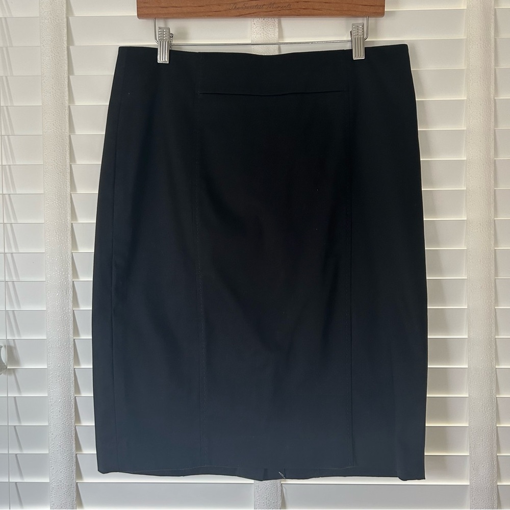 LOFT Skirt NWT Black Office Pencil Size 10